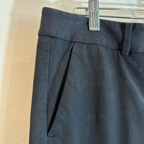 TALBOTS Sz 12P Newport Straight Leg Pockets Zipper Closure Jersey Knit Trousers - Picture 4 of 10